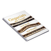 Organisten zijn geweldig - geel notitieboek (Rechterzijde)