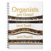 Organisten zijn geweldig - geel notitieboek (Voorkant)