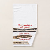 Organisten zijn geweldig handdoekje bad handdoek (Handdoek)