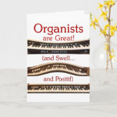 "Organisten zijn geweldig" kaart (Gele Bloem)