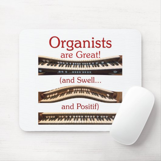 Organisten zijn geweldig Mousepad Muismat (Met muis)
