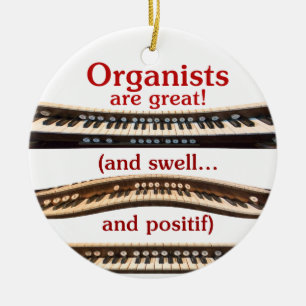 Organisten zijn geweldig versierend keramisch ornament