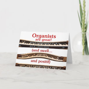 Organisten zijn geweldige verjaardagskaarten kaart