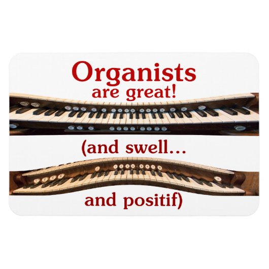 Organisten zijn Grote flexibele magneet (Horizontaal)