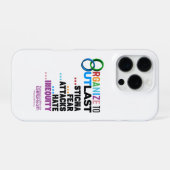 Organize to Outlast Phone Case iPhone Hoesje (Achterkant horizontaal)