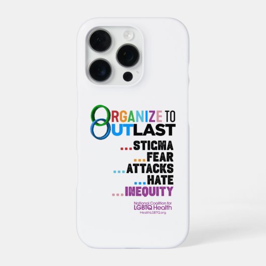 Organize to Outlast Phone Case iPhone Hoesje (Achterkant)