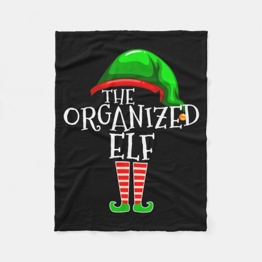 Organized Elf Group Matching Family Christmas  Fleece Deken (Voorkant)