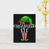 Organized Elf Group Matching Family Christmas  Kaart (Gele Bloem)