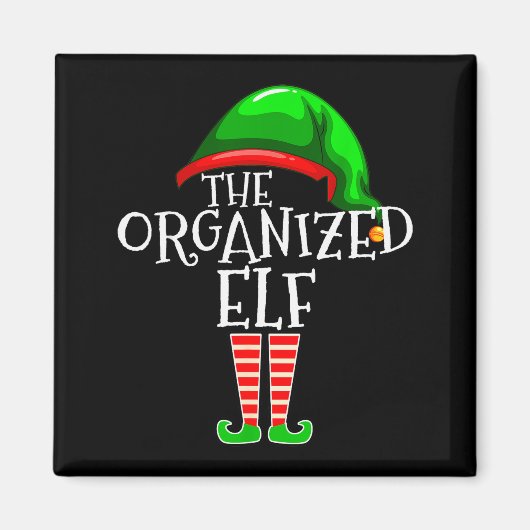 Organized Elf Group Matching Family Christmas  Magneet (Voorkant)