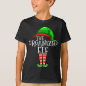Organized Elf Group Matching Family Christmas  T-shirt (Voorkant)