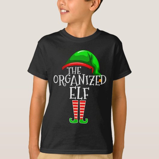 Organized Elf Group Matching Family Christmas T-shirt (Voorkant)
