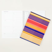 ORGANIZER GEEL BLAUW STRIPED PLanner (Display)