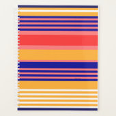 ORGANIZER GEEL BLAUW STRIPED PLanner (Voorkant)