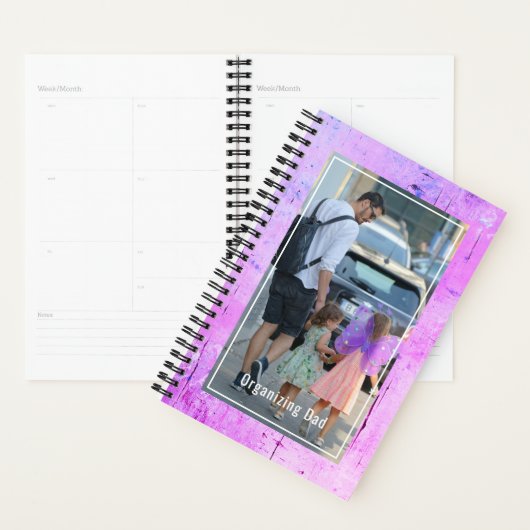 Organizing Dad Of Girls Personalized Photo Planner (Display)