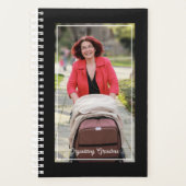 Organizing Grandma Photo Name Black & White Planner (Voorkant)