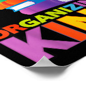 Organizing King Quote Fun For Books Lovers Librari Poster (Hoek)