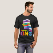 Organizing King Quote Fun For Books Lovers Librari T-shirt (Voorkant volledig)