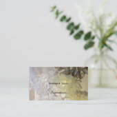 Organza Fabric Flowers Visitekaartje (Staand voorkant)