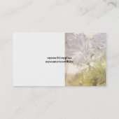Organza Fabric Flowers Visitekaartje (Achterkant)