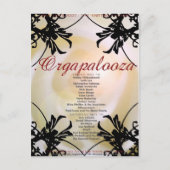 Orgapalooza - Briefkaart (Voorkant)