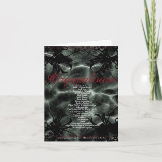 Orgapalooza - Note Card Kaart (Voorkant)