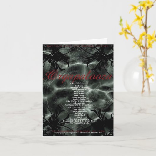 Orgapalooza - Note Card Kaart (Gele Bloem)