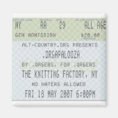 .Orgapalooza - Ticket Magnet (Voorkant)