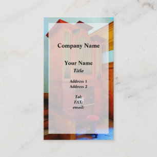 Orgel in de kerk visitekaartje