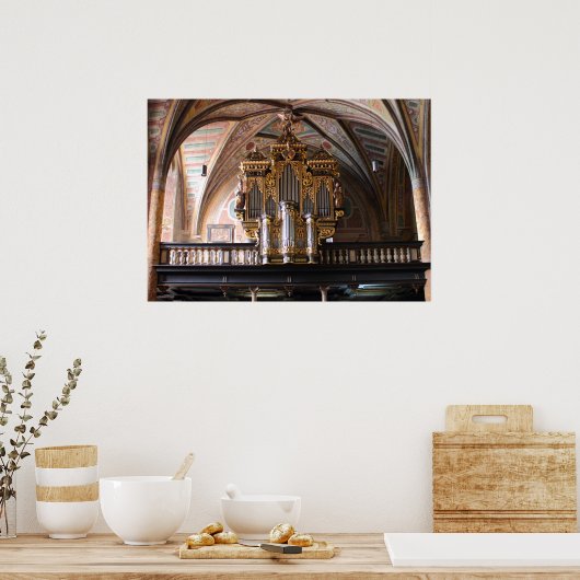 Orgel Pfarrkirche St. Wolfgang am Wolfgangsee Poster (Keuken)