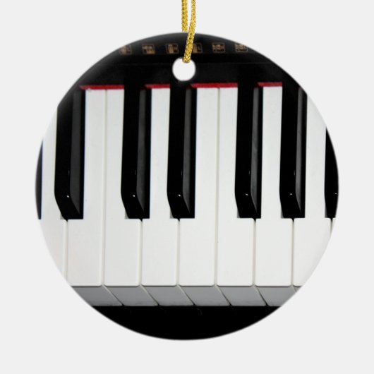 Orgel Toetsenbord Keramisch Ornament (Voorkant)