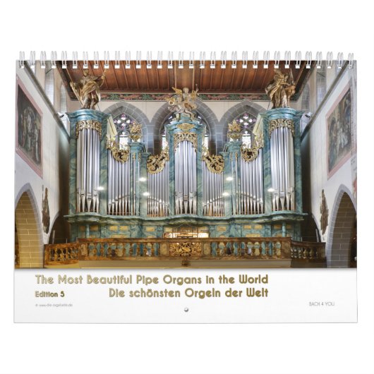 Orgel Wandkalender - Muziekkalender Kalender (Hoes)