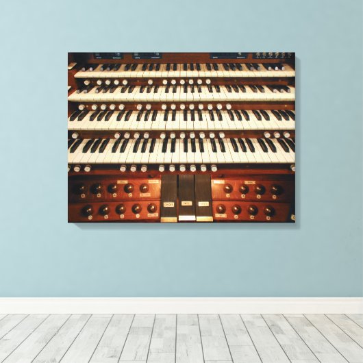 Orgelconsole Canvas Afdruk (Insitu (Houten vloer))
