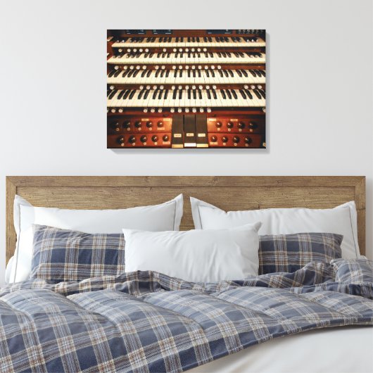 Orgelconsole Canvas Afdruk (Insitu (Slaapkamer))