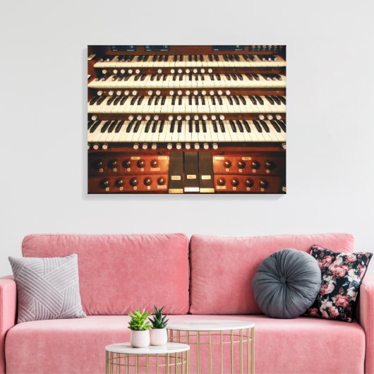 Orgelconsole Canvas Afdruk (Insitu (Woonkamer))