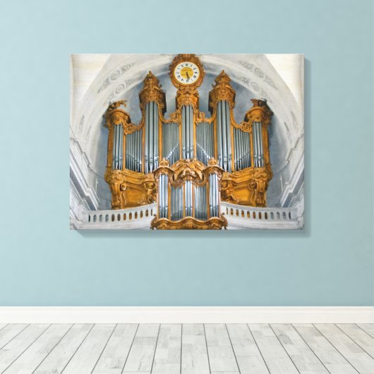 Orgelconsole Canvas Afdruk (Insitu (Houten vloer))