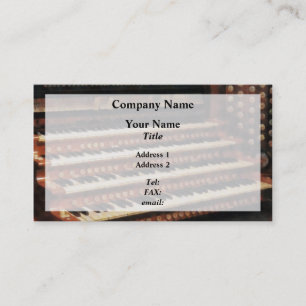 Orgelklavier Visitekaartje