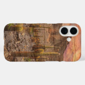 Orgelpijpcactus op houtnerf zonsondergang foto Case-Mate iPhone case (Achterkant (horizontaal))