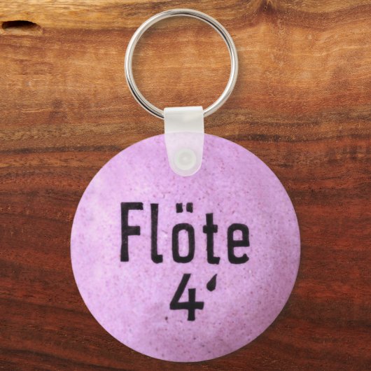 Orgelregister als Schlüssel Anhänger Sleutelhanger (Voorkant)