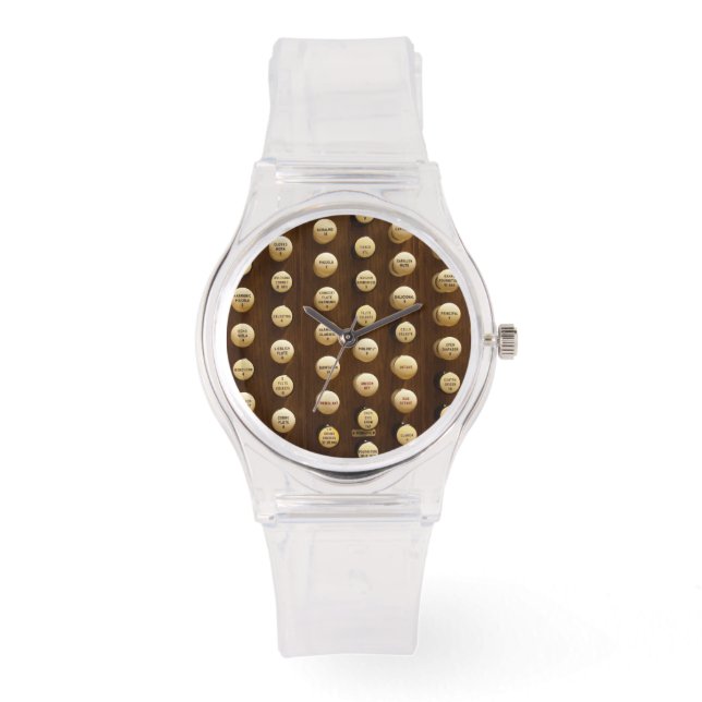 Orgelregisters Horloge (Voorkant)