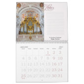 Orgels op hun plaats - horizontale kalender (Jan 2027)