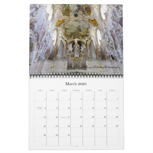 Orgels van de Beierse Kalender (Mar 2026)