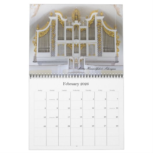 Orgels van de Beierse Kalender (Feb 2026)