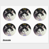 ORGO cat Ronde Sticker (Vel)