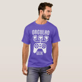 ORGULHO GEEK GEEK GAMING GAME OVER family funny T-shirt (Voorkant volledig)