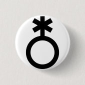 Orgulho Não Binárie Ronde Button 3,2 Cm (Voorkant)
