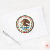 Orgullo Mexicano (Eagle van Mexicaanse vlag) Rechthoekige Sticker (Envelop)