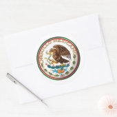 Orgullo Mexicano (Eagle van Mexicaanse vlag) Ronde Sticker (Envelop)