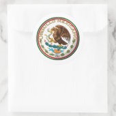 Orgullo Mexicano (Eagle van Mexicaanse vlag) Ronde Sticker (Tas)