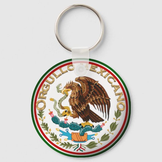 Orgullo Mexicano (Eagle van Mexicaanse vlag) Sleutelhanger (Voorkant)