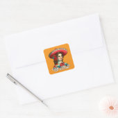 Orgullosa de ser Hispana Spaans erfgoed Vierkante Sticker (Envelop)